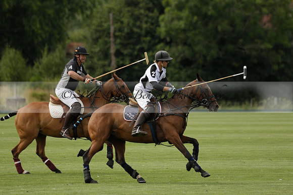 Beau Design v Boscom in an August Rother Cup 4 goal polo match at Cowdray Park Polo Club on Wednesday 07 August 2013
