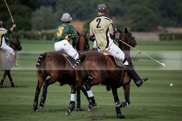 Maiz Dulce v Combe in a Brecknock Cup polo match played on Ambersham 2 at Cowdray Park Polo Club on Friday 17 August 2012