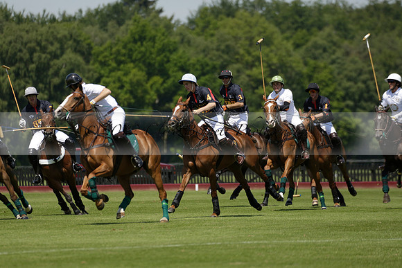 Black Bears v Salkeld in a Cartier Queens Cup polo match 2013.06.05
