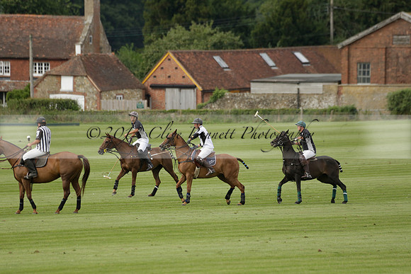 Beau Design v Boscom in an August Rother Cup 4 goal polo match at Cowdray Park Polo Club on Wednesday 07 August 2013