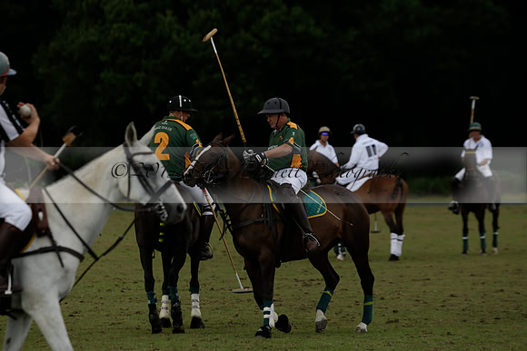 The Blue Jackets Cup polo match played between Maize Dulce (green) vs Home Farm (white) At the New Forest Polo Club on Sunday 18 August 2013