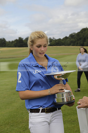 The Colts Cup presentation at Cowdray Park Polo Club on Lawns 2 on Thursday 15 August 2013 2013.08.15