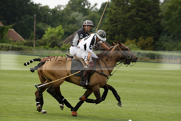 Beau Design v Boscom in an August Rother Cup 4 goal polo match at Cowdray Park Polo Club on Wednesday 07 August 2013