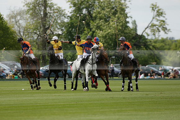 Las Estrellas v Four Quarters Blue in the final of the Jubilee Cup Polo match 2013.06.02