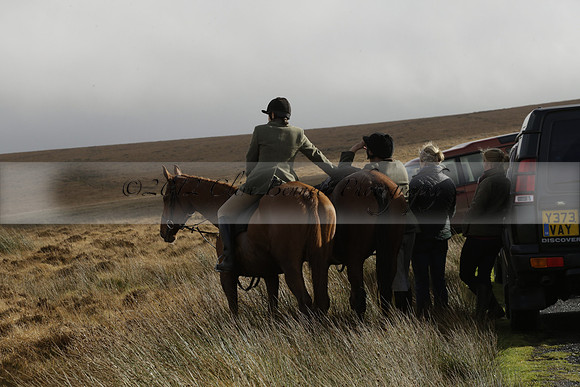 Devon & Somerset Staghounds meet at Larkbarrow Corner. North Devon. 2013.10.18 www.polopictures.co.uk