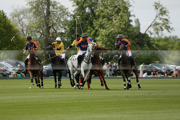 Las Estrellas v Four Quarters Blue in the final of the Jubilee Cup Polo match 2013.06.02