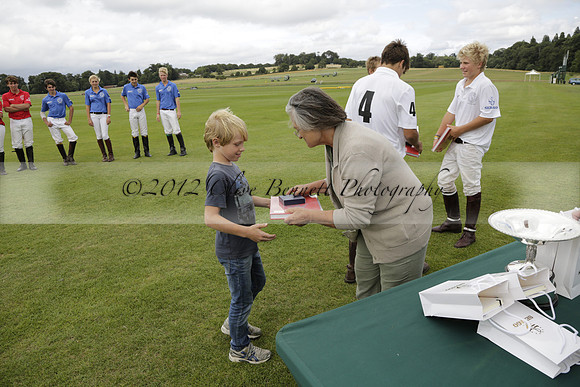 The Colts Cup presentation at Cowdray Park Polo Club on Lawns 2 on Thursday 15 August 2013 2013.08.15