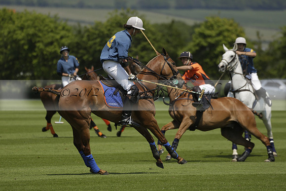 Four Quarters Orange v Montana in a Cicero Cup Polo match 2013.06.06