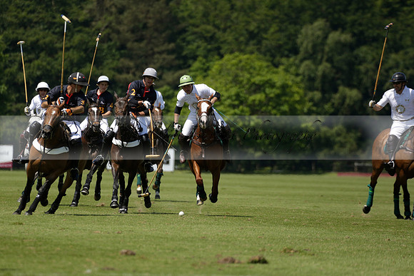 Black Bears v Salkeld in a Cartier Queens Cup polo match 2013.06.05