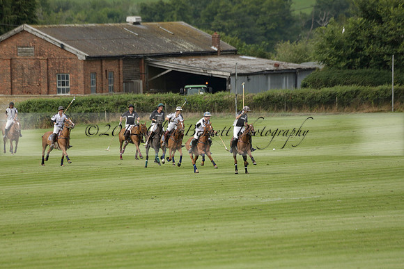 Beau Design v Boscom in an August Rother Cup 4 goal polo match at Cowdray Park Polo Club on Wednesday 07 August 2013