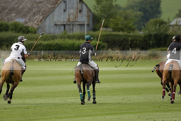 Beau Design v Boscom in an August Rother Cup 4 goal polo match at Cowdray Park Polo Club on Wednesday 07 August 2013
