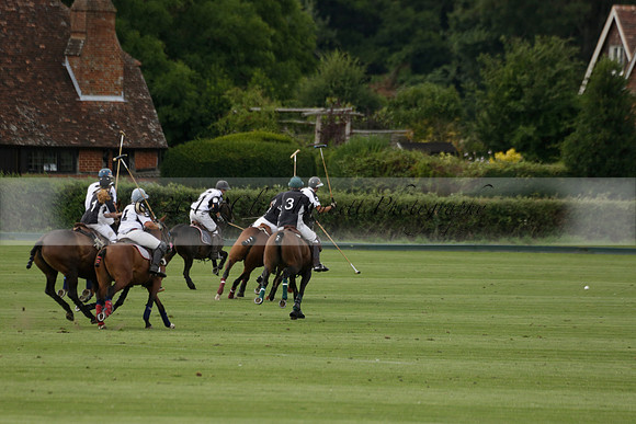 Beau Design v Boscom in an August Rother Cup 4 goal polo match at Cowdray Park Polo Club on Wednesday 07 August 2013