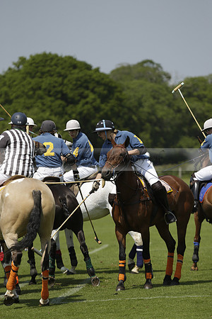 Four Quarters Orange v Montana in a Cicero Cup Polo match 2013.06.06