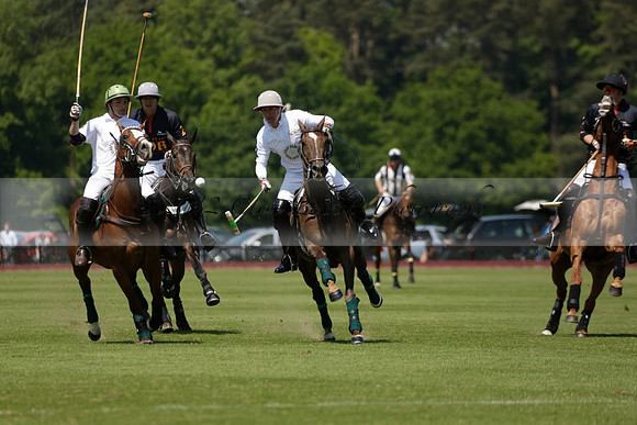 Black Bears v Salkeld in a Cartier Queens Cup polo match 2013.06.05