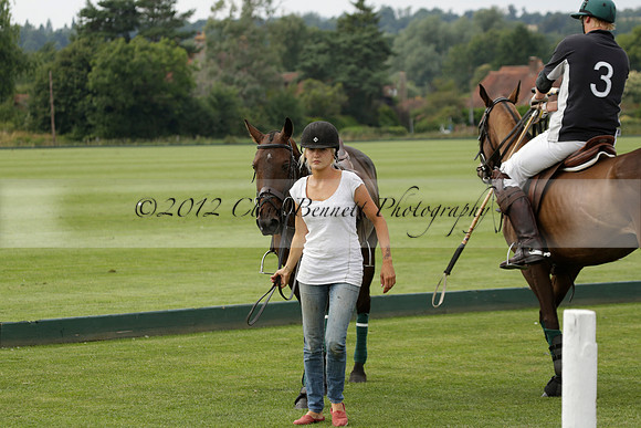 Beau Design v Boscom in an August Rother Cup 4 goal polo match at Cowdray Park Polo Club on Wednesday 07 August 2013