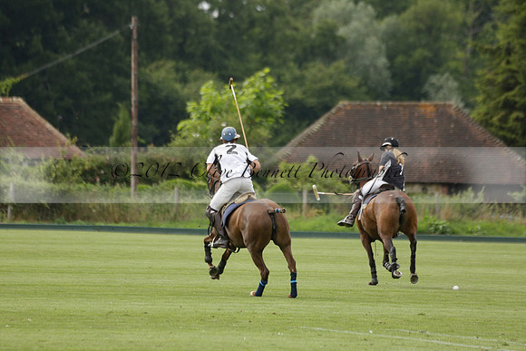 Beau Design v Boscom in an August Rother Cup 4 goal polo match at Cowdray Park Polo Club on Wednesday 07 August 2013