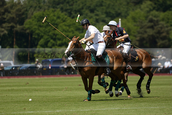 Black Bears v Salkeld in a Cartier Queens Cup polo match 2013.06.05