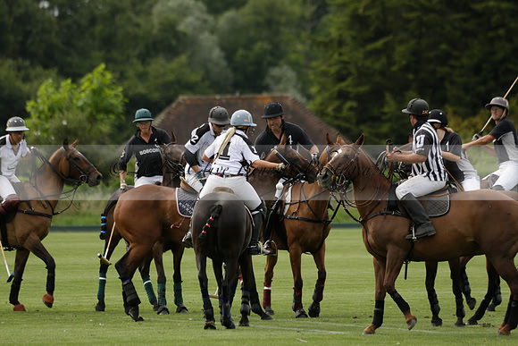 Beau Design v Boscom in an August Rother Cup 4 goal polo match at Cowdray Park Polo Club on Wednesday 07 August 2013