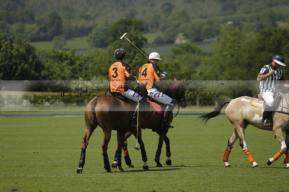 Four Quarters Orange v Montana in a Cicero Cup Polo match 2013.06.06