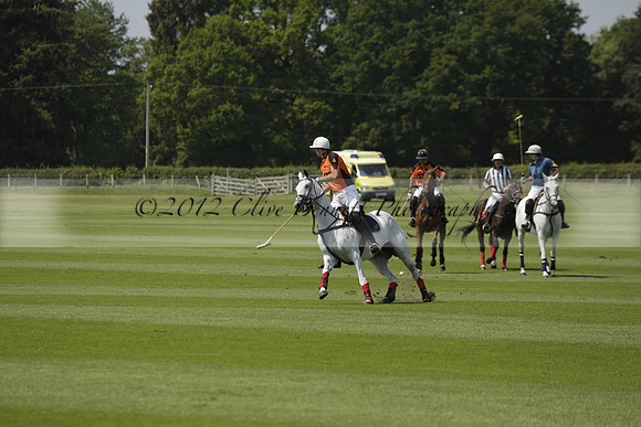 Four Quarters Orange v Montana in a Cicero Cup Polo match 2013.06.06