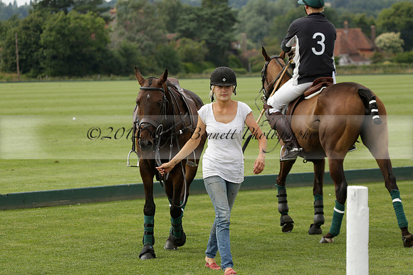Beau Design v Boscom in an August Rother Cup 4 goal polo match at Cowdray Park Polo Club on Wednesday 07 August 2013