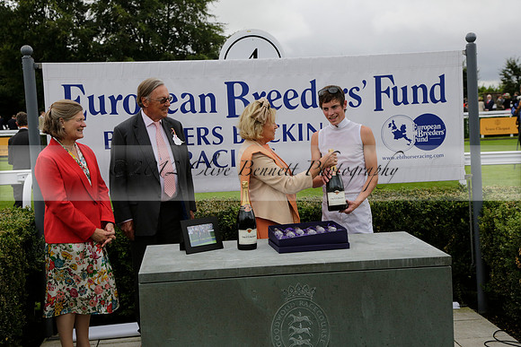 Race 6 Goodwood The British Stallion Studs Turf Club E.B.F. Fillies Stakes. 20130731. Race winner Ribbons owner Elite Racing Club