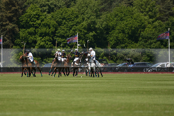 Black Bears v Salkeld in a Cartier Queens Cup polo match 2013.06.05