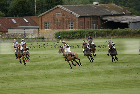 Beau Design v Boscom in an August Rother Cup 4 goal polo match at Cowdray Park Polo Club on Wednesday 07 August 2013