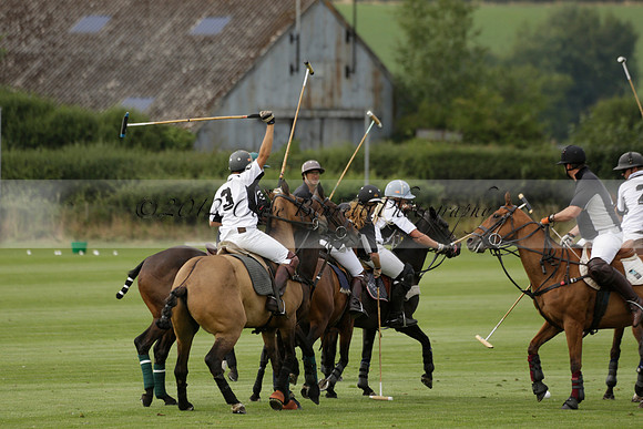 Beau Design v Boscom in an August Rother Cup 4 goal polo match at Cowdray Park Polo Club on Wednesday 07 August 2013