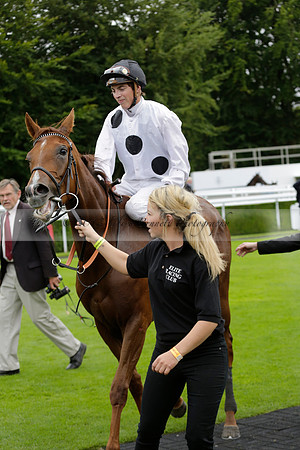 Race 6 Goodwood The British Stallion Studs Turf Club E.B.F. Fillies Stakes. 20130731. Race winner Ribbons owner Elite Racing Club