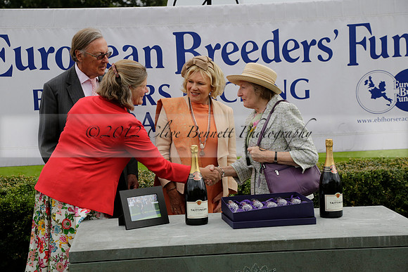 Race 6 Goodwood The British Stallion Studs Turf Club E.B.F. Fillies Stakes. 20130731. Race winner Ribbons owner Elite Racing Club