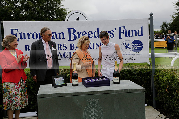 Race 6 Goodwood The British Stallion Studs Turf Club E.B.F. Fillies Stakes. 20130731. Race winner Ribbons owner Elite Racing Club