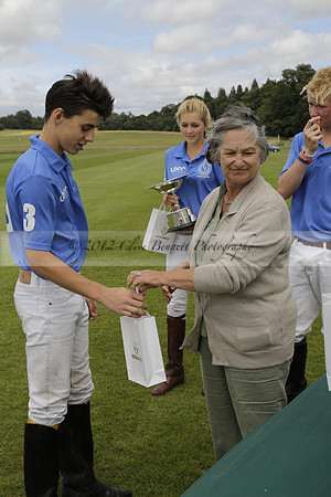 The Colts Cup presentation at Cowdray Park Polo Club on Lawns 2 on Thursday 15 August 2013 2013.08.15