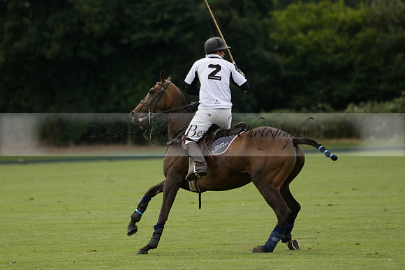 Beau Design v Boscom in an August Rother Cup 4 goal polo match at Cowdray Park Polo Club on Wednesday 07 August 2013