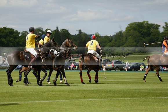 Las Estrellas v Four Quarters Blue in the final of the Jubilee Cup Polo match 2013.06.02