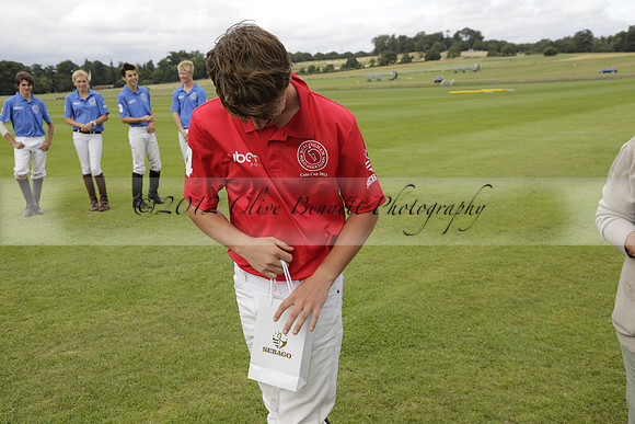 The Colts Cup presentation at Cowdray Park Polo Club on Lawns 2 on Thursday 15 August 2013 2013.08.15