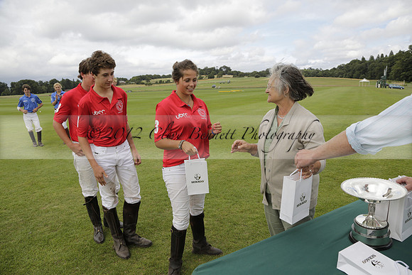 The Colts Cup presentation at Cowdray Park Polo Club on Lawns 2 on Thursday 15 August 2013 2013.08.15