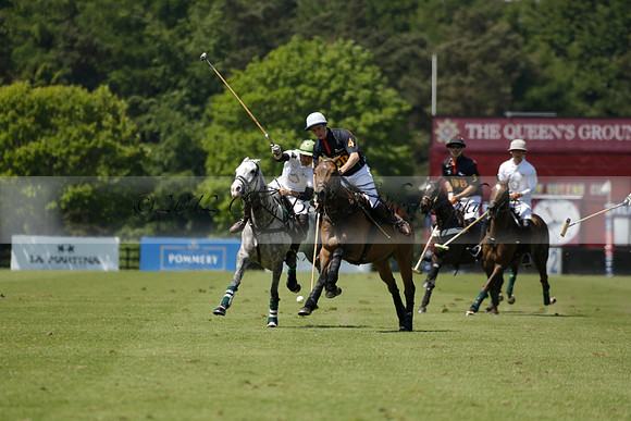 Black Bears v Salkeld in a Cartier Queens Cup polo match 2013.06.05