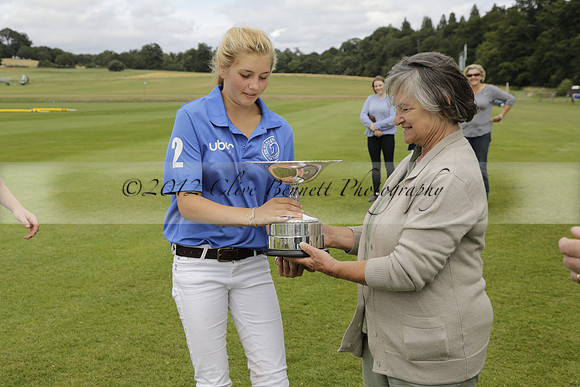 The Colts Cup presentation at Cowdray Park Polo Club on Lawns 2 on Thursday 15 August 2013 2013.08.15