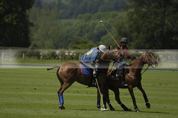 Four Quarters Orange v Montana in a Cicero Cup Polo match 2013.06.06
