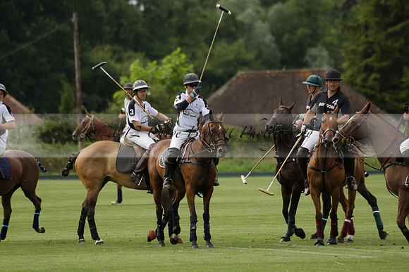 Beau Design v Boscom in an August Rother Cup 4 goal polo match at Cowdray Park Polo Club on Wednesday 07 August 2013