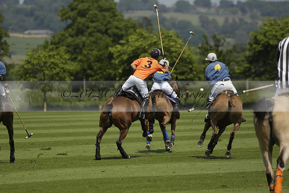 Four Quarters Orange v Montana in a Cicero Cup Polo match 2013.06.06
