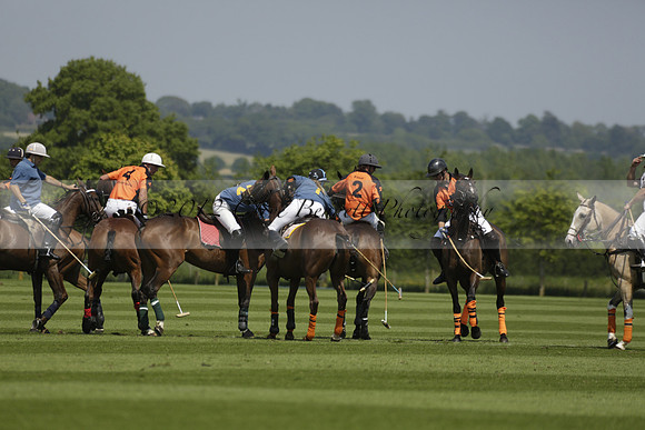 Four Quarters Orange v Montana in a Cicero Cup Polo match 2013.06.06