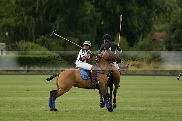 Beau Design v Boscom in an August Rother Cup 4 goal polo match at Cowdray Park Polo Club on Wednesday 07 August 2013