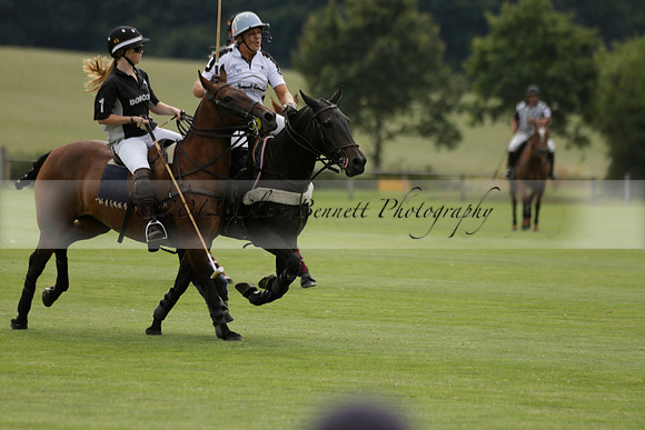 Beau Design v Boscom in an August Rother Cup 4 goal polo match at Cowdray Park Polo Club on Wednesday 07 August 2013