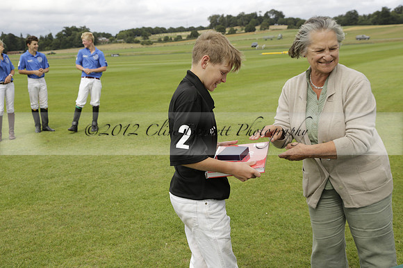 The Colts Cup presentation at Cowdray Park Polo Club on Lawns 2 on Thursday 15 August 2013 2013.08.15