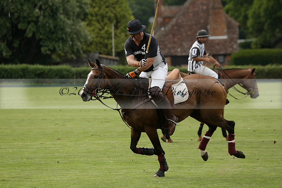 Beau Design v Boscom in an August Rother Cup 4 goal polo match at Cowdray Park Polo Club on Wednesday 07 August 2013