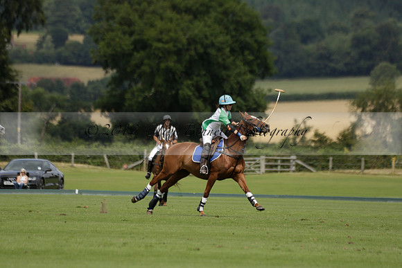 Burningfold (blue) v Wairakei Pastoral (green) in the Ruins Cup Final on Sunday 04 August 2013.