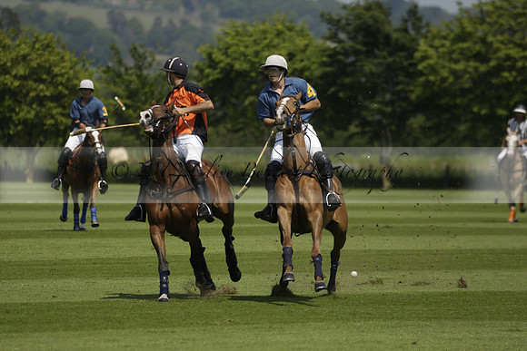 Four Quarters Orange v Montana in a Cicero Cup Polo match 2013.06.06