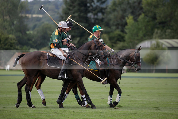 Maiz Dulce v Combe in a Brecknock Cup polo match played on Ambersham 2 at Cowdray Park Polo Club on Friday 17 August 2012